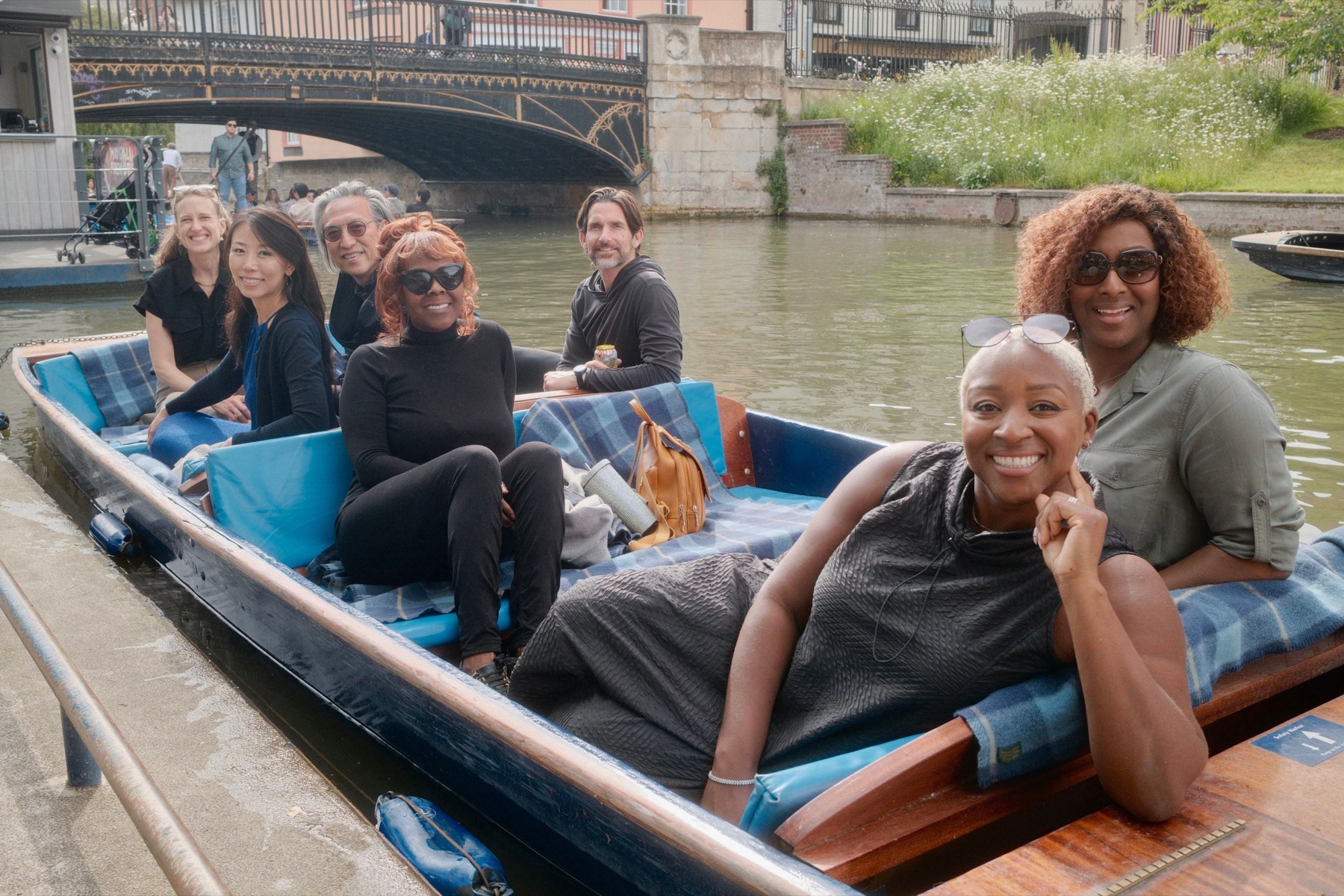Members on the river